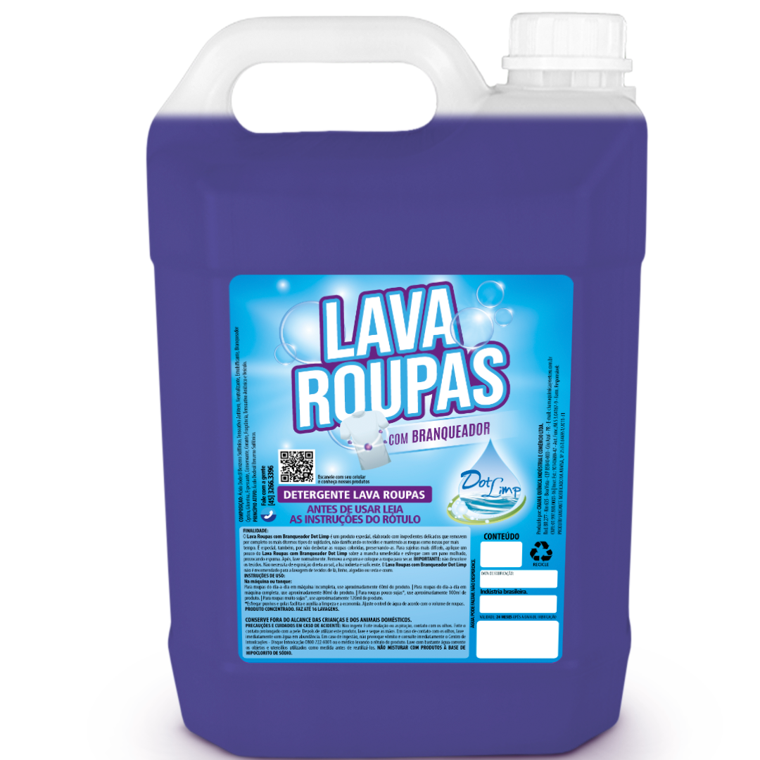 Lava Roupas c/ Branqueador